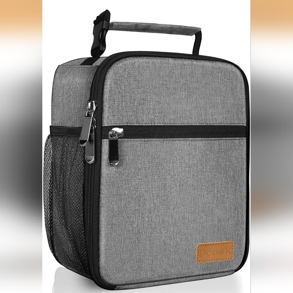 Lunch Bag Reusable Small Lunch Box for Men Insulated Portable Lunchbox NwT